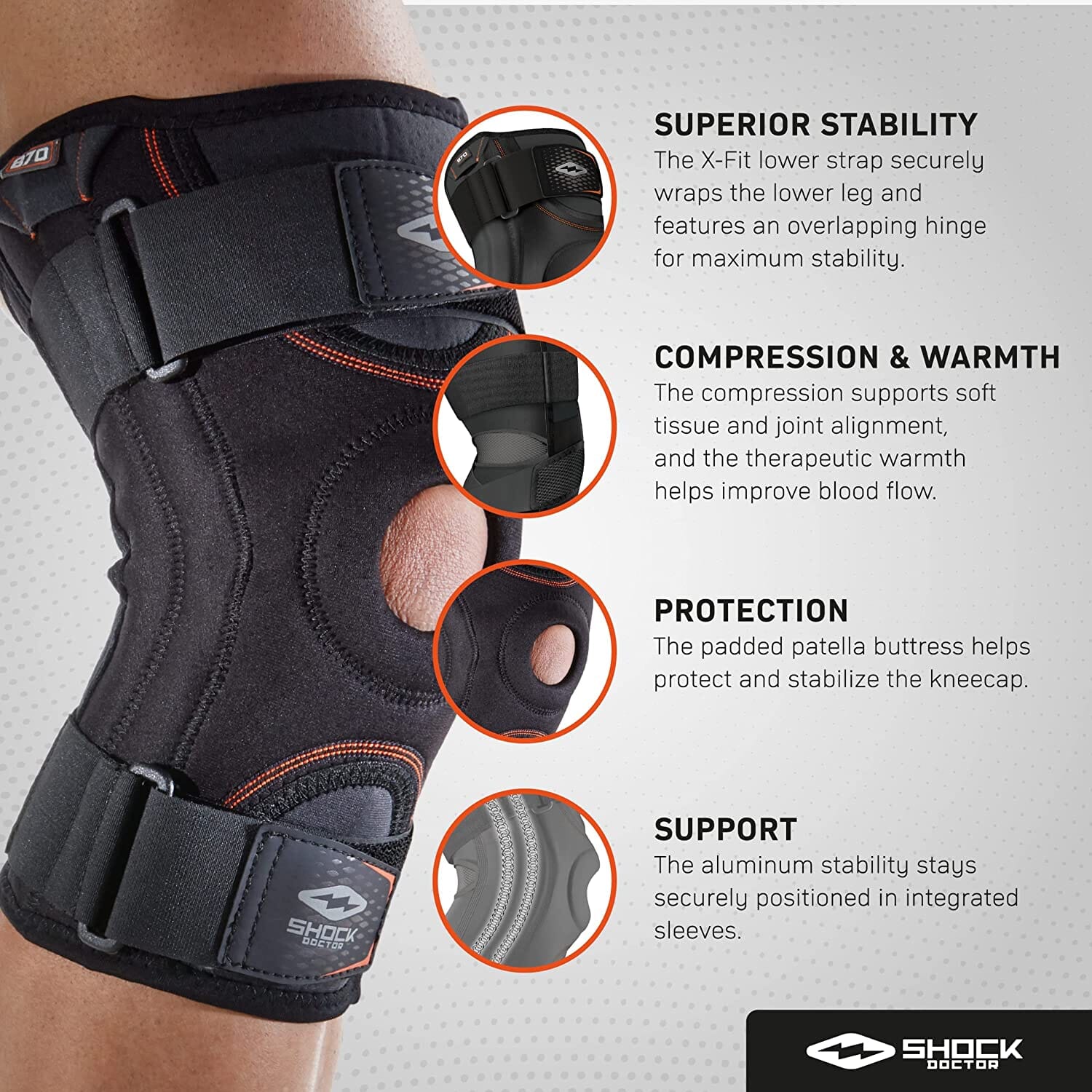 Knee Stabilizer with Flexible Support Stays - Image 5